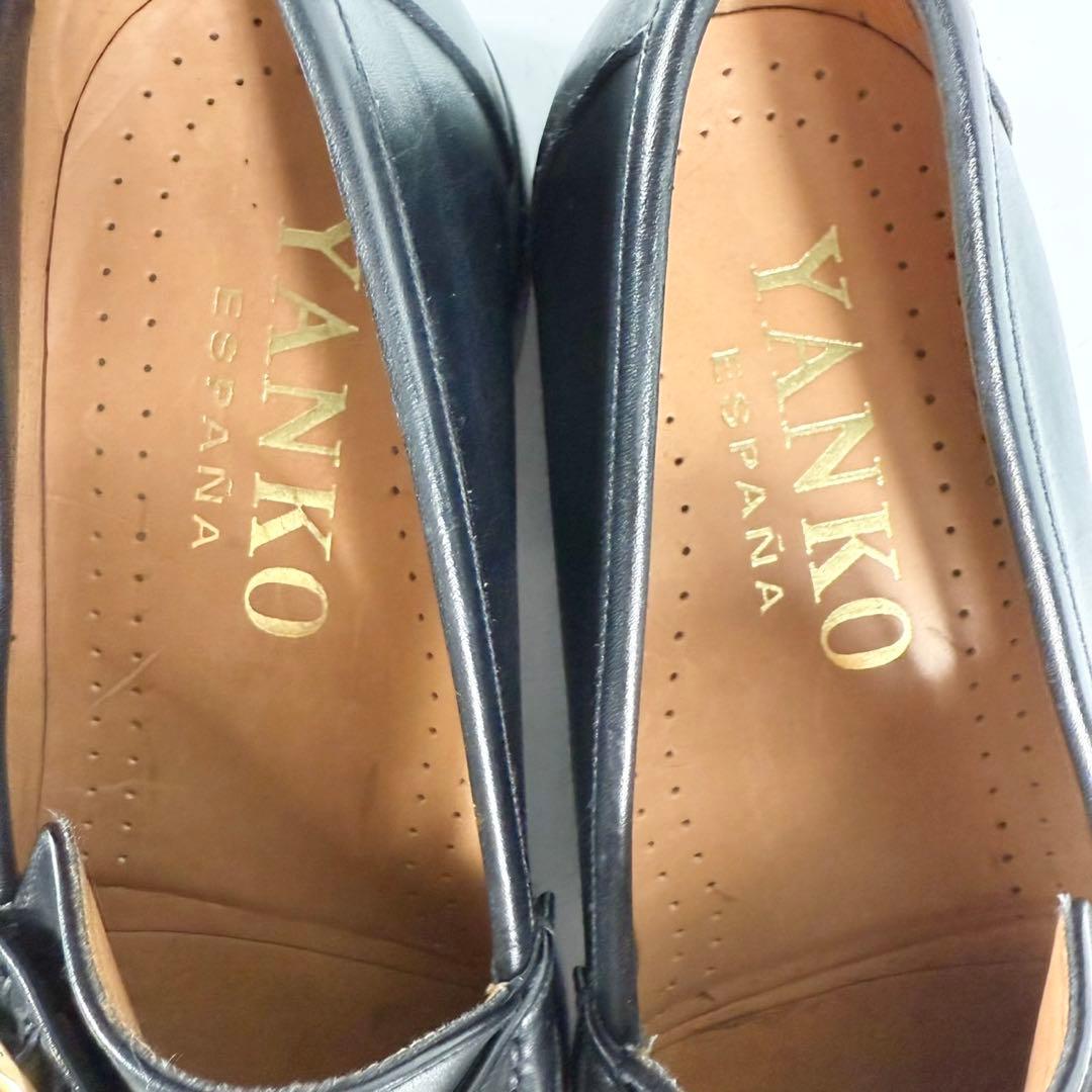 【極美品】YANKO ヤンコ　モンクストラップ（7）シングルモンク　革靴　黒