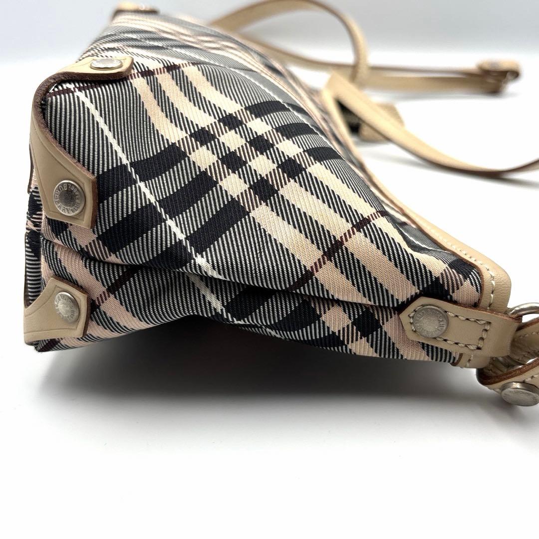 バーバリーブルーレーベル ノバチェック アクセサリーポーチ ミニバッグ Y2K