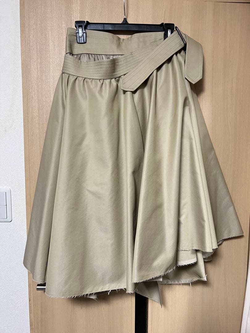 出品12/31まで・JUNYA WATANABE 変形トレンチスカート S
