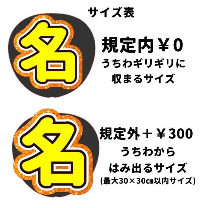♡団扇屋さんオーダーページ♡うちわ屋さん うちわ文字 連結団扇