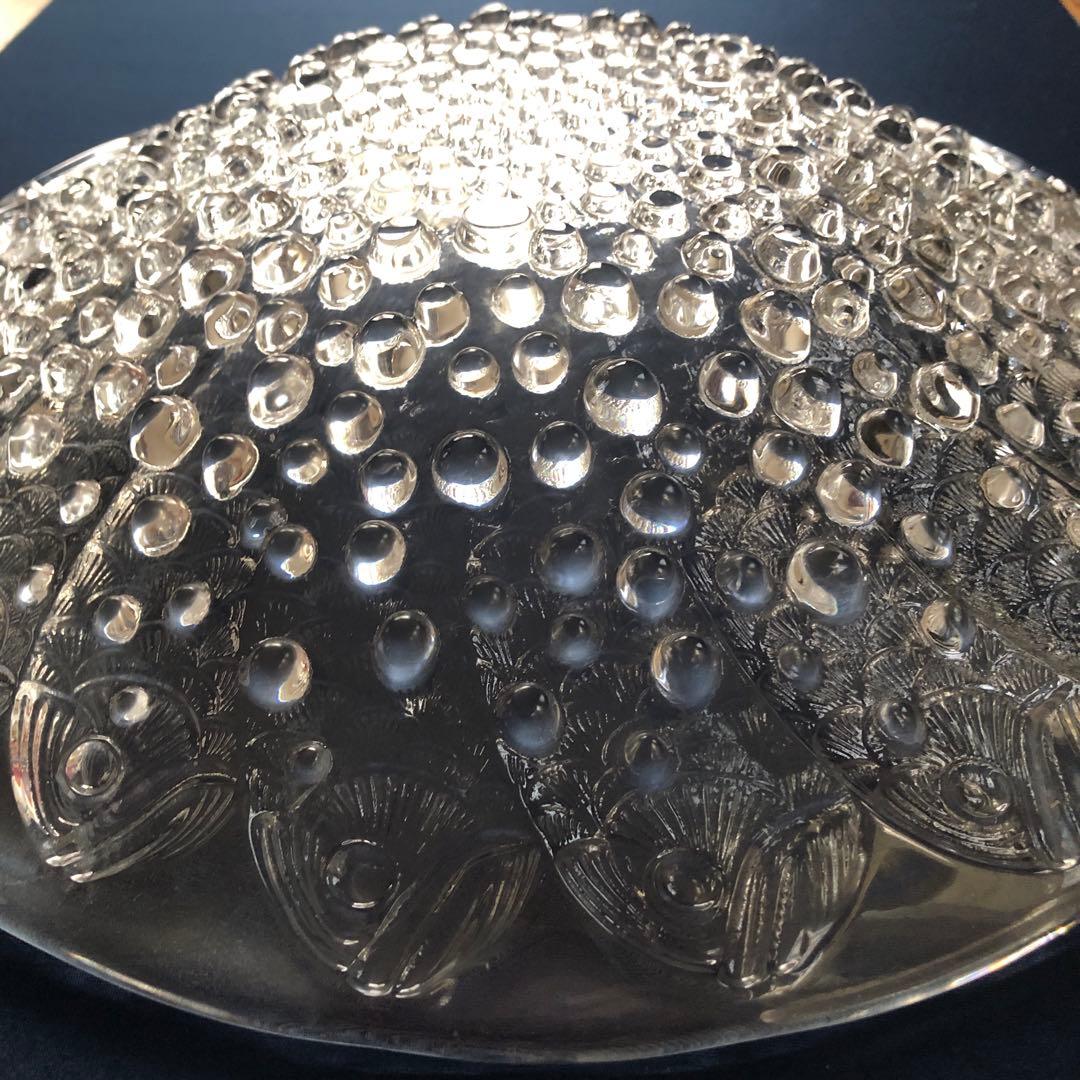 【極美品】LALIQUE ラリック ロスコフ 魚 泡 大型ボウル 名作