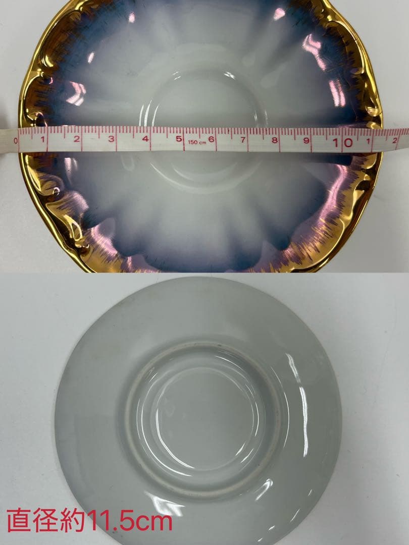 陶磁器　宮廷小花/ティーセット　15セット 花柄 金装飾