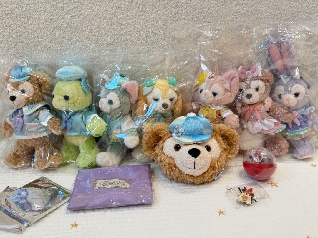 ダッフィー＆フレンズ20周年ポージープラッシーバケパ限定（おまけたくさん！）