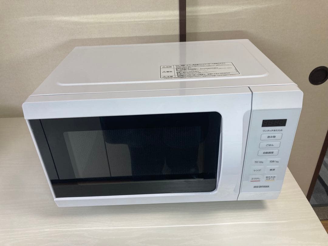 電子レンジ　18L　アイリスオーヤマ　KMB-F186-W 2024年製