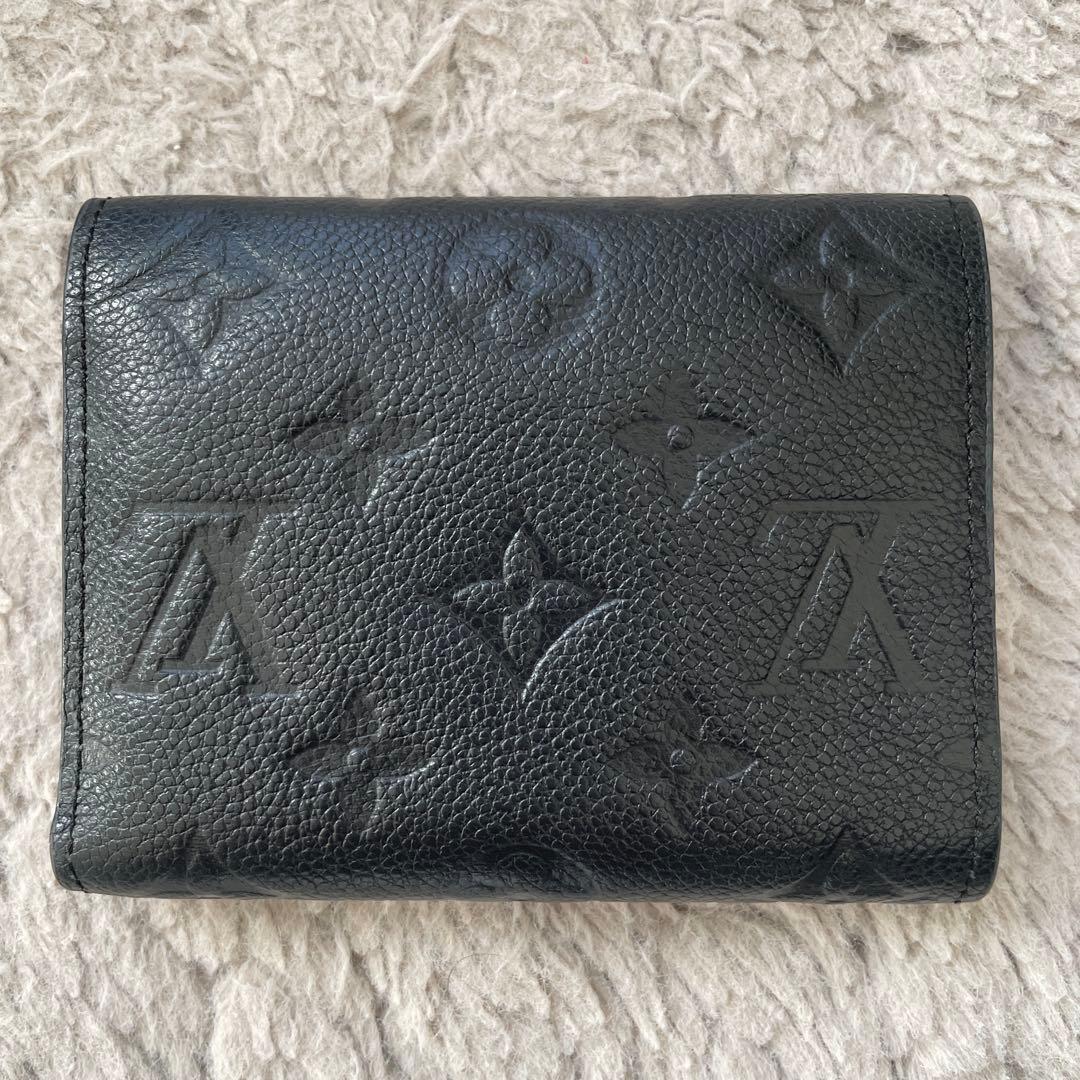 ルイヴィトン ヴィクトリーヌ アンプラント ノワール 折財布 ブラック