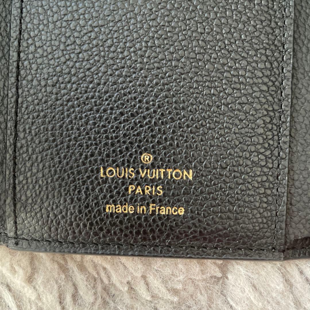 ルイヴィトン ヴィクトリーヌ アンプラント ノワール 折財布 ブラック