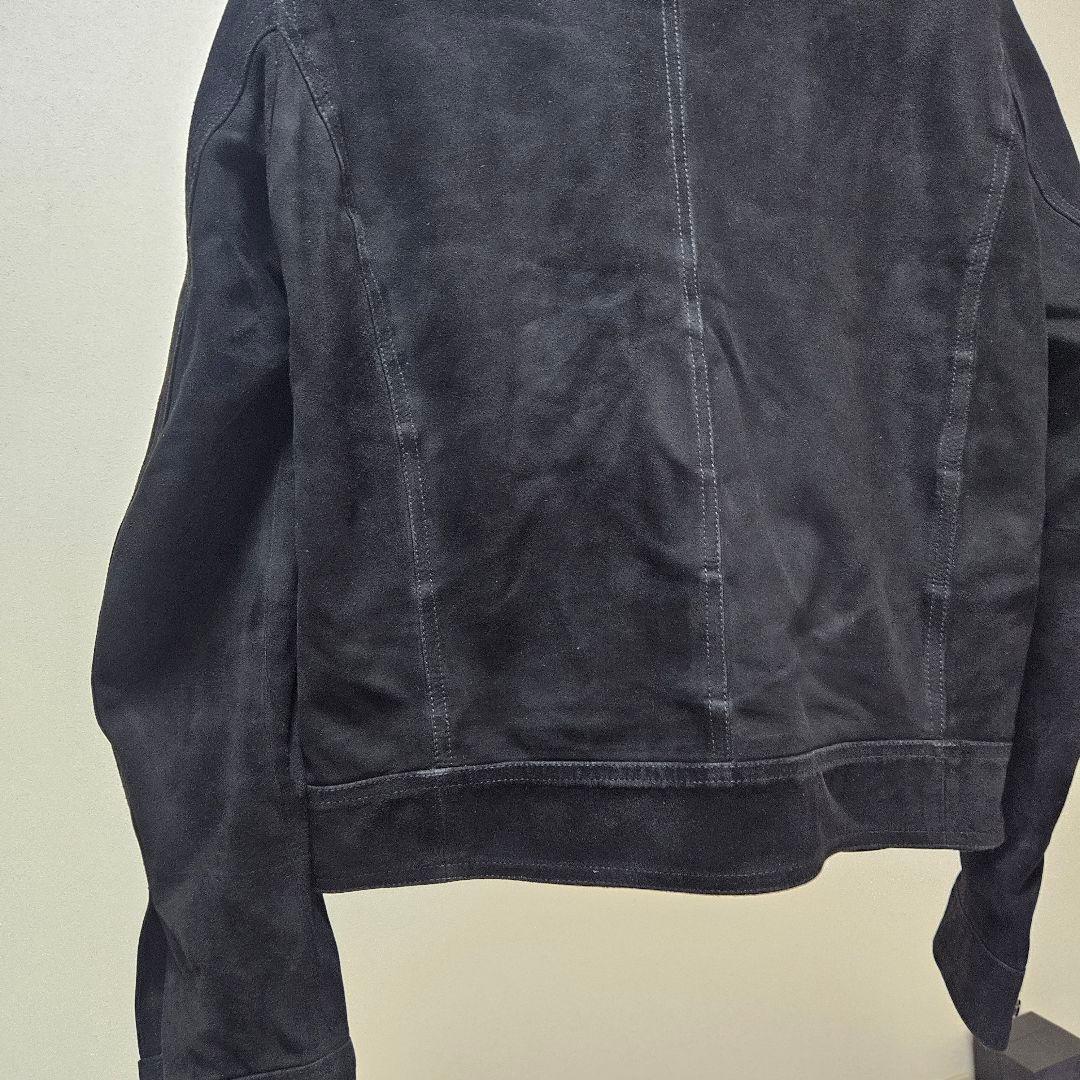 EMMETT 黒 スエード シングルライダースジャケット