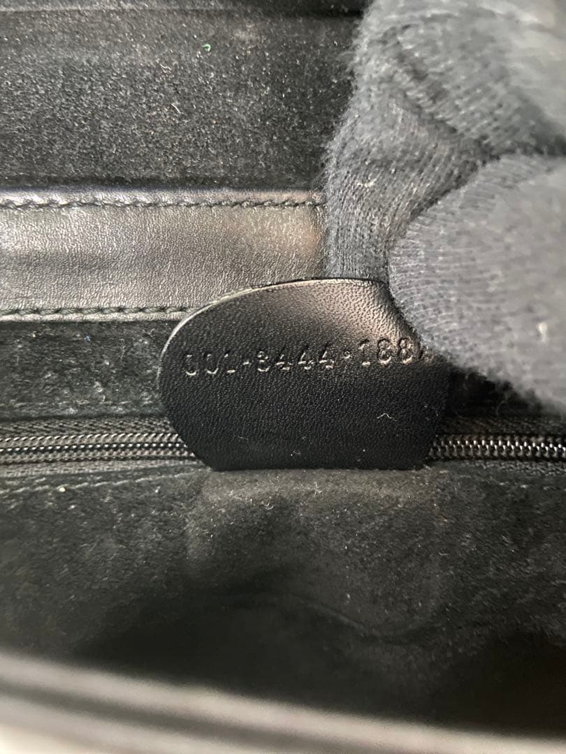 GUCCI ハンドバッグ　バンブー　レザー　ブラック　手持ち　フォーマル　保存袋