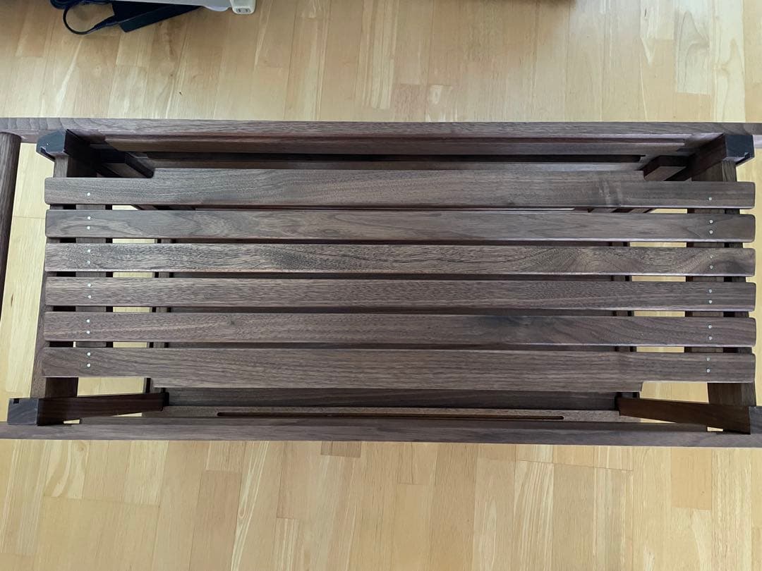 IKIKI シェルフコンテナ L ウォルナット・スパイク・レインカバー付