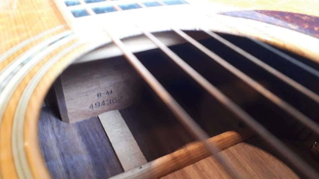 マーティンD-41 ジャーマンスプルース SQネック　ノンスキャロップ