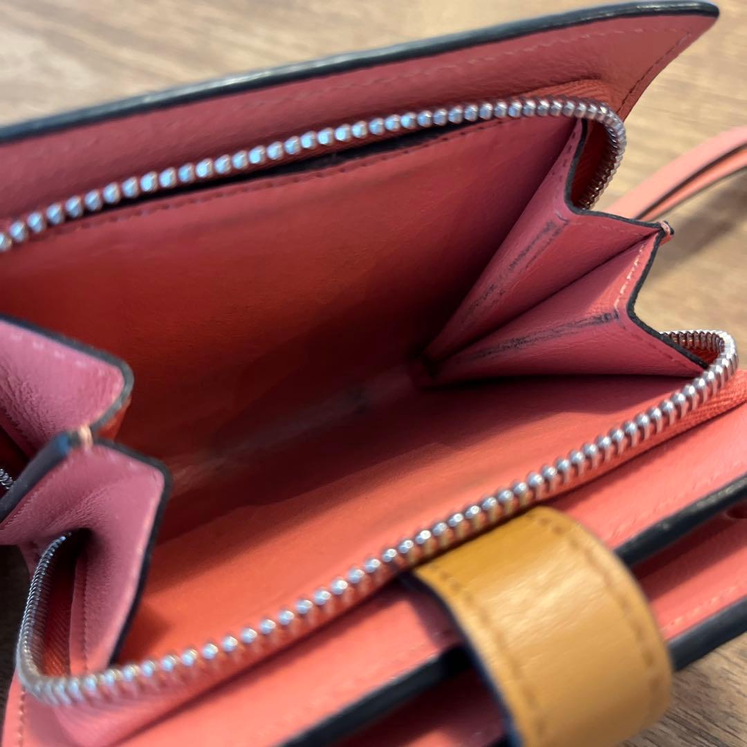 ロエベ　コンパクト ジップウォレット　ソフトグレインカーフ