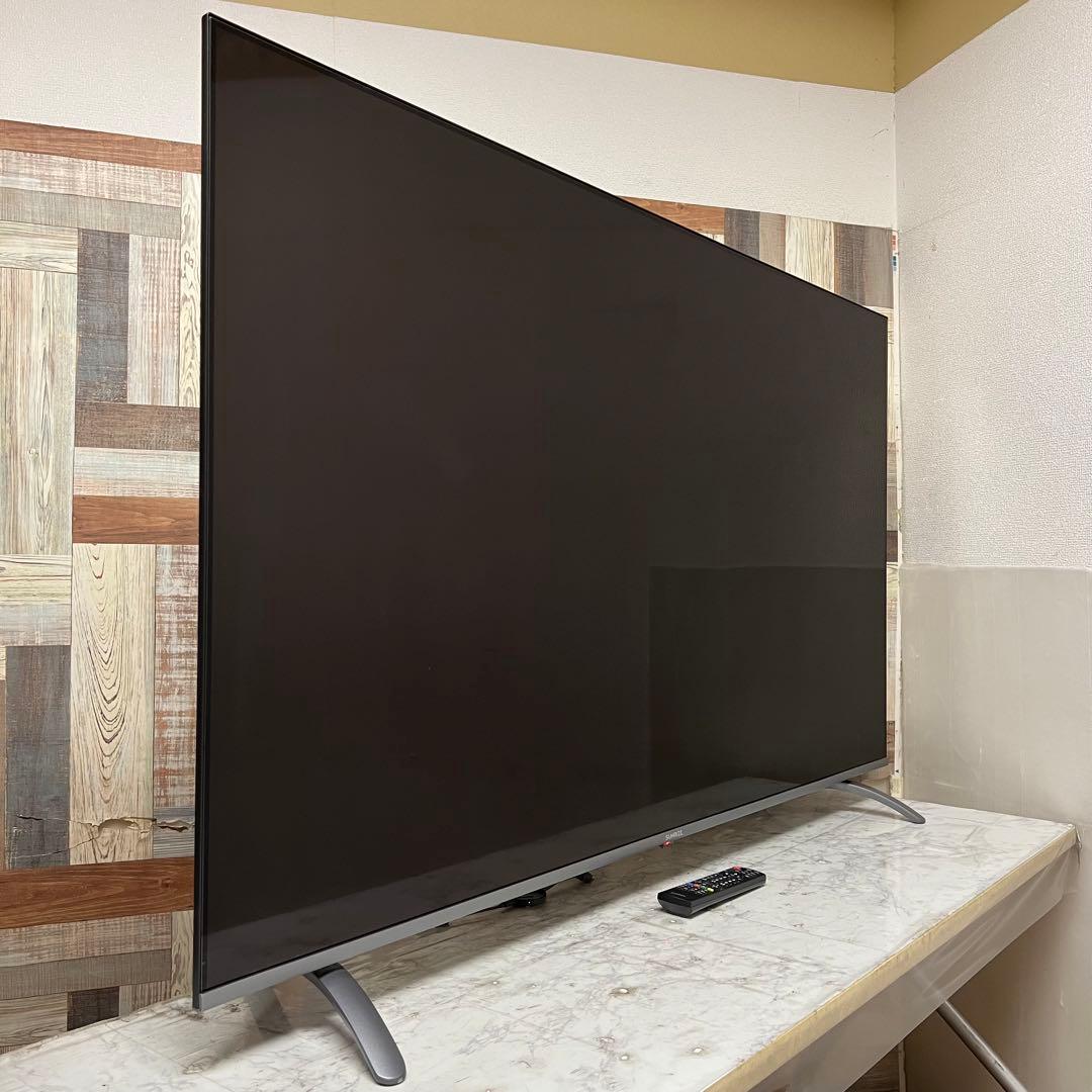 りさらさん専用全国送料込サンライズ65V型フレームレス 4Kテレビ高画質HDR