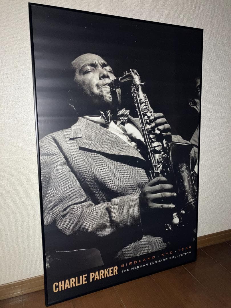スペシャル ヴィンテージ！チャーリー パーカー JAZZ ジャズ ポスター（額付
