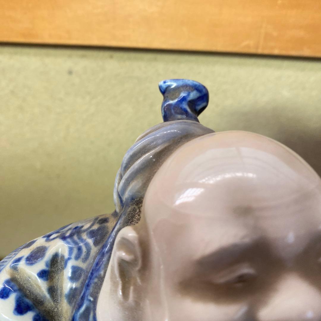 九谷焼　布袋置物　21cm13cm10cm