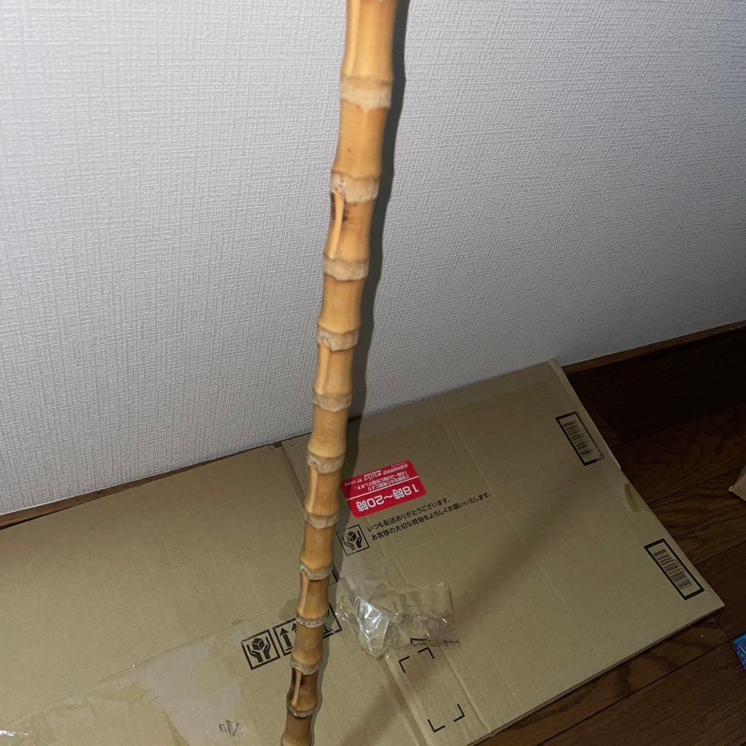 根鞭　ステッキ　竹　杖　アンティーク　ねぶち　曲がり竹