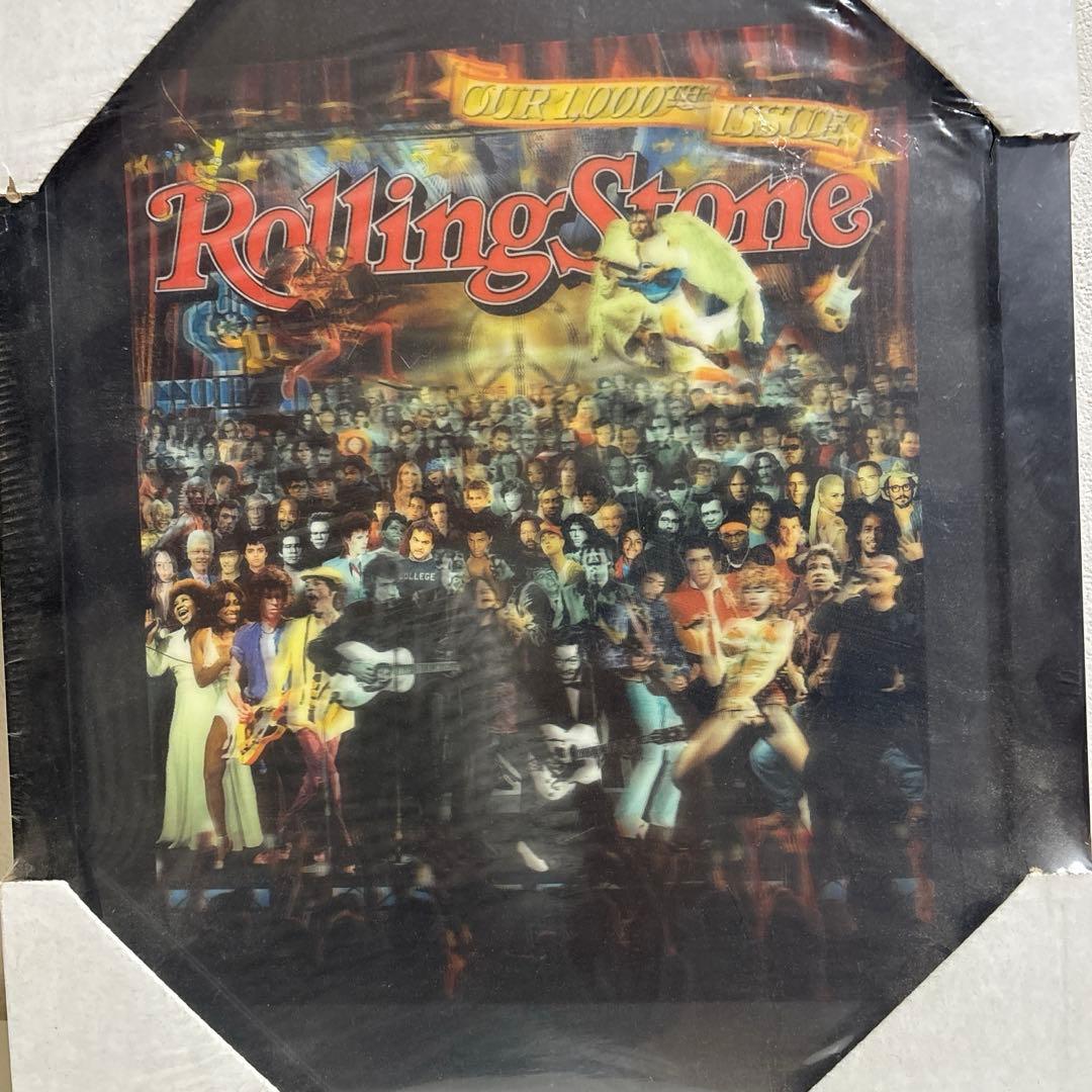 激レア　「ローリング・ストーン」の1000号記念号の表紙(ホログラム) 額装