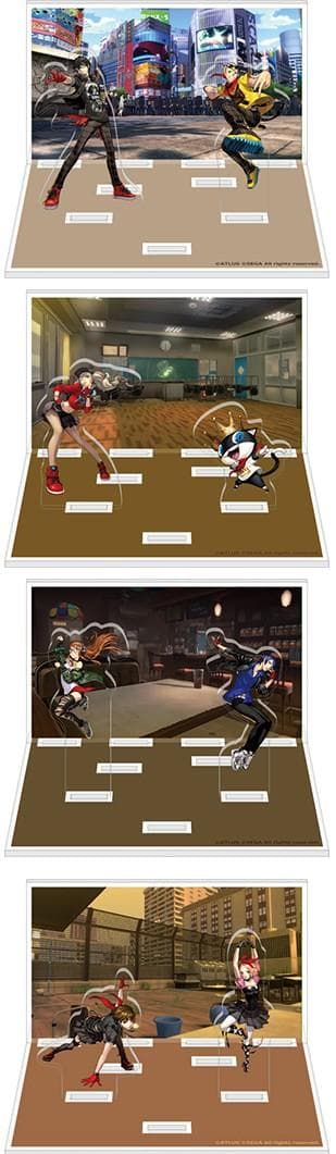 P5D アクリルスタンドジオラマ 4種　セット　雨宮連　喜多川裕介 ペルソナ