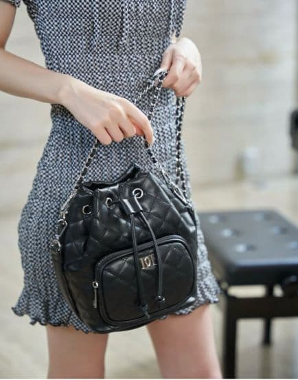 DDキルティングハンドルバッグ