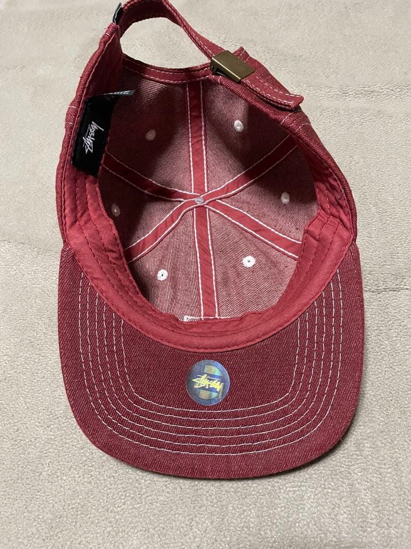 帽子 STUSSY Contrast Stitch Denim Strapback