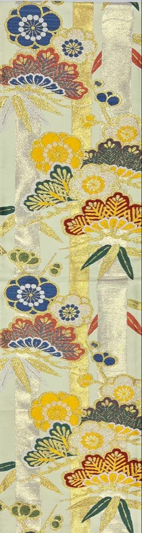 振り袖　フルセット　別誂長襦袢付　成人式　金彩加工　刺繍入り　銀通し　622