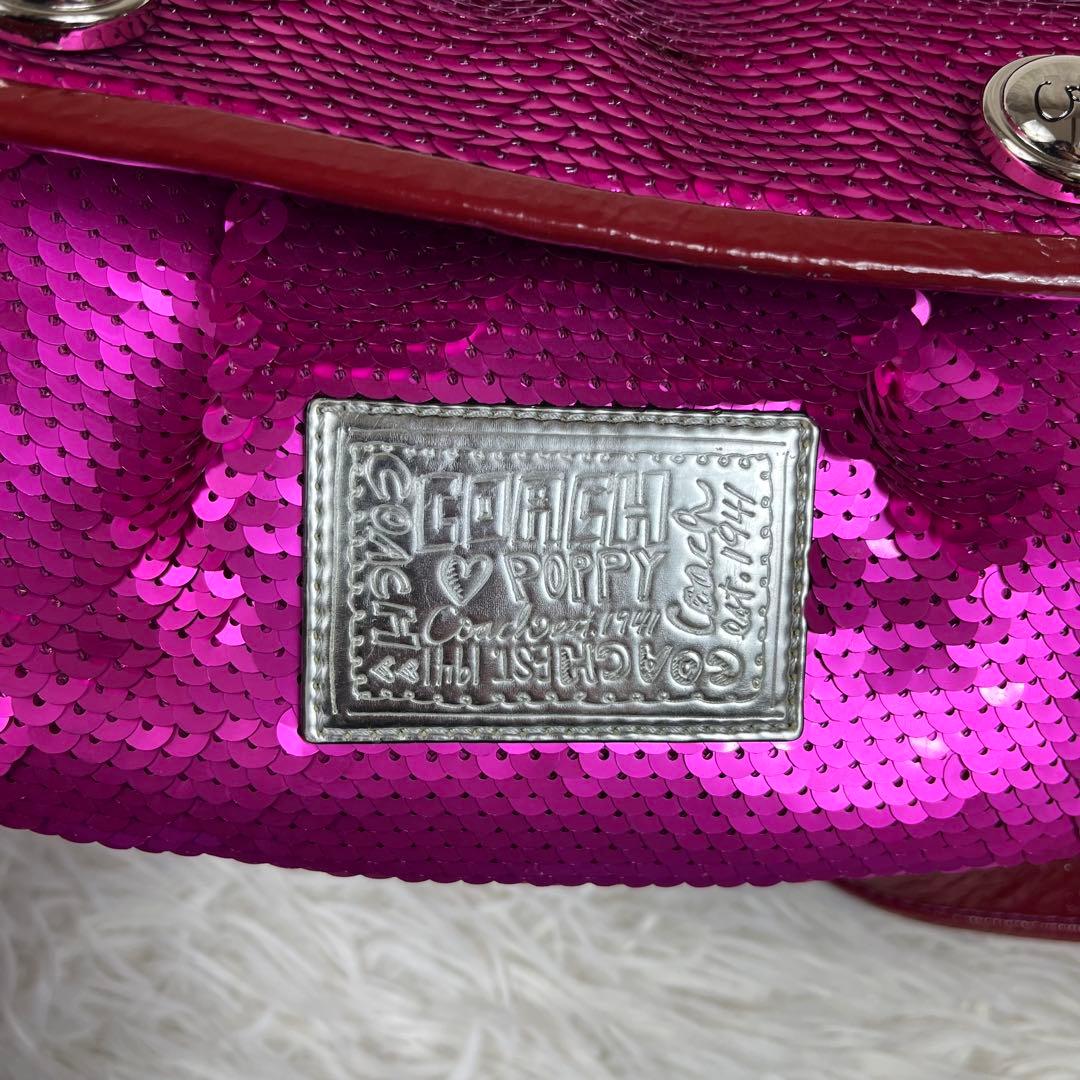 【希少 絢爛豪華】COACH ポピー ワンショルダー 2way スパンコール