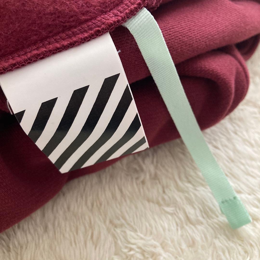 極美品！OFF-WHITE オフホワイト　プルオーバー　パーカー　アシンメトリー