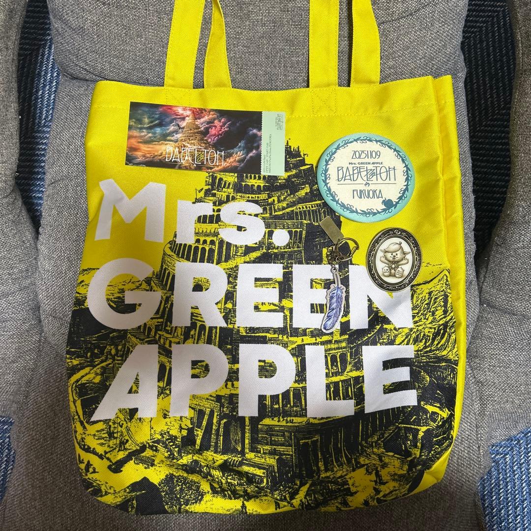 Mrs. GREEN APPLE リンゴジャムシート限定グッズ、メメルピンバッジ