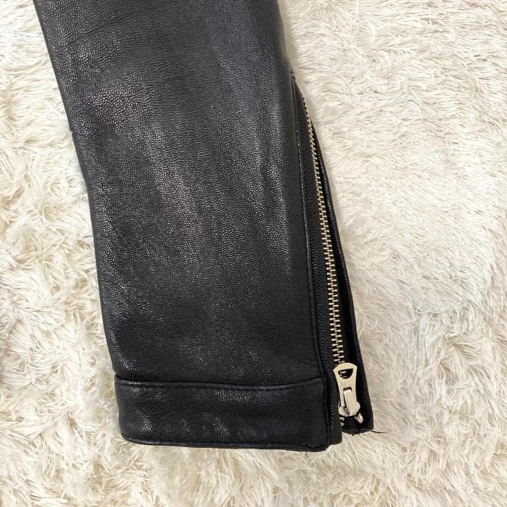 【XLサイズ】ビューティー&ユース ユナイテッドアローズ】レザージャケット・黒