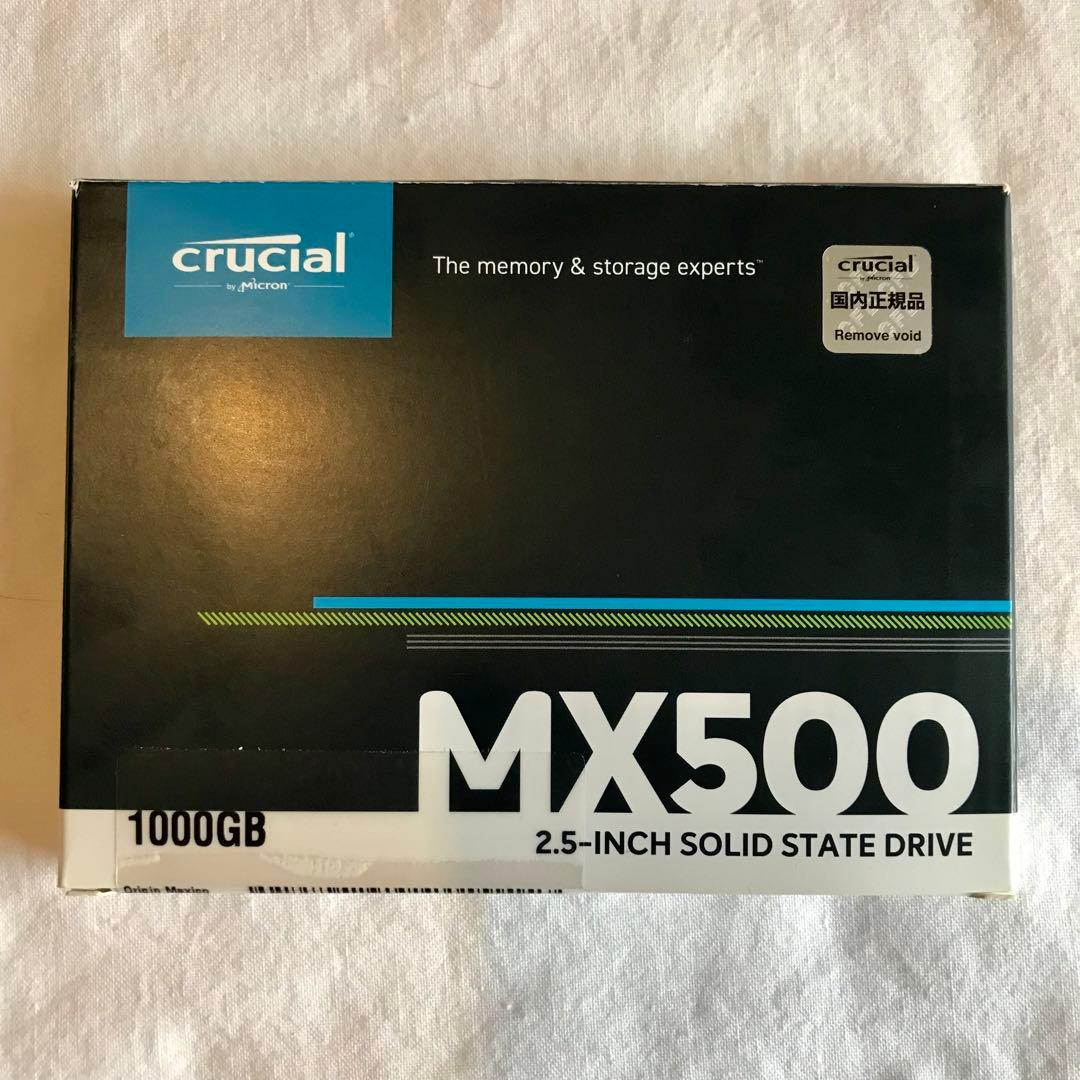 crucial MX500 1000GB 2.5インチSSD