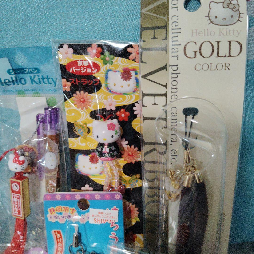 ハローキティ ストラップ まとめ ご当地　根付　ねつけ　ボールペン　限定