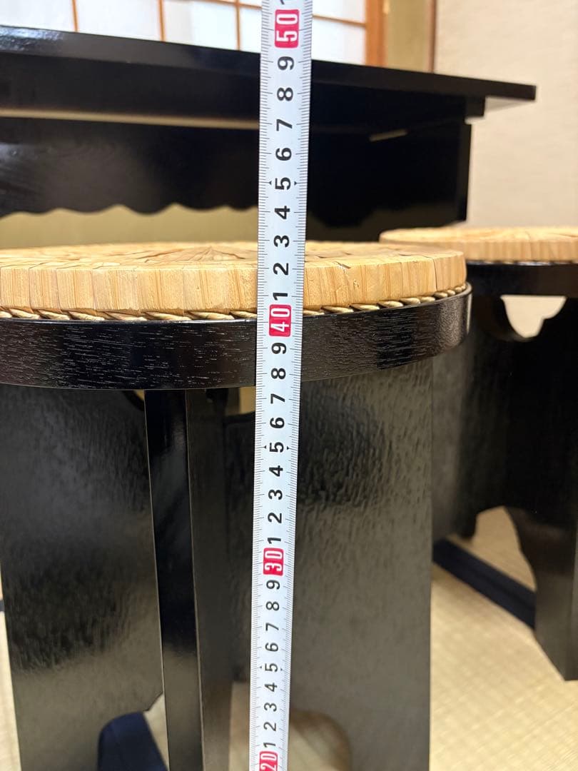 【中古品】茶道具 点茶盤 掻合塗 表用セット