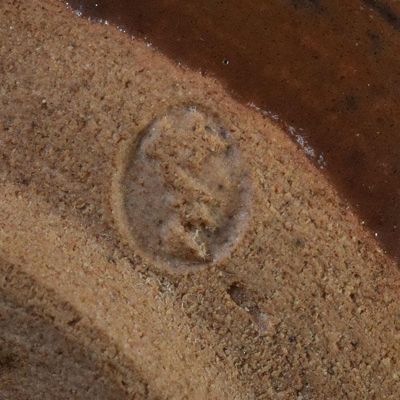 茶道具　膳所焼　陽炎園造　淡海ぜぜ　茶入　仕覆付　時代箱　V　8210