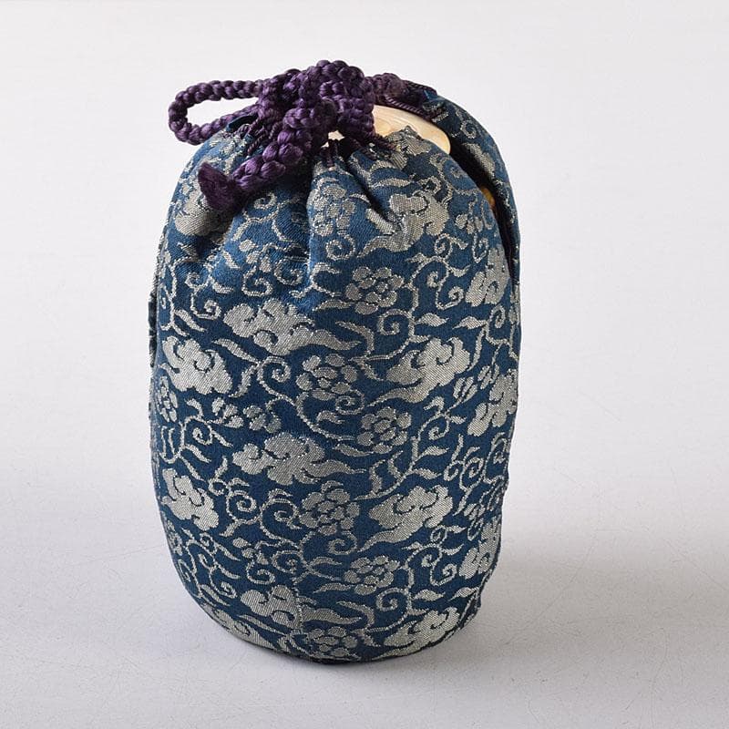 茶道具　膳所焼　陽炎園造　淡海ぜぜ　茶入　仕覆付　時代箱　V　8210