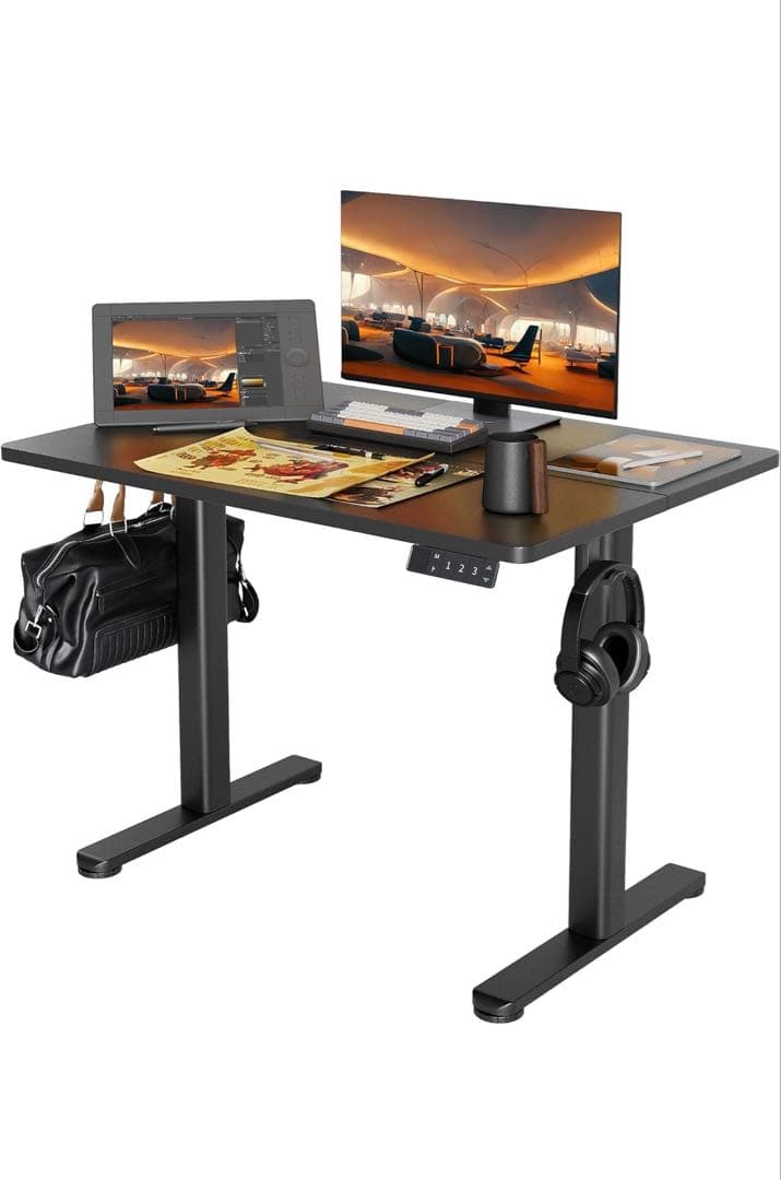 Claiks 昇降デスク 電動 スタンディングデスク