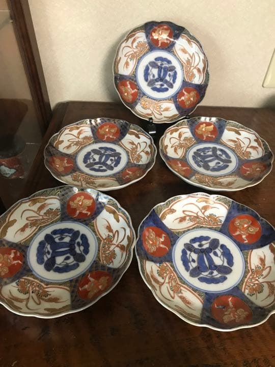 【古伊万里色絵中皿】