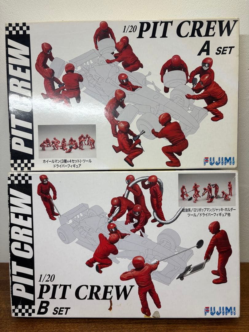 フジミ模型 1/20 ピットクルー Aセット&Bセット 2点セット 未使用