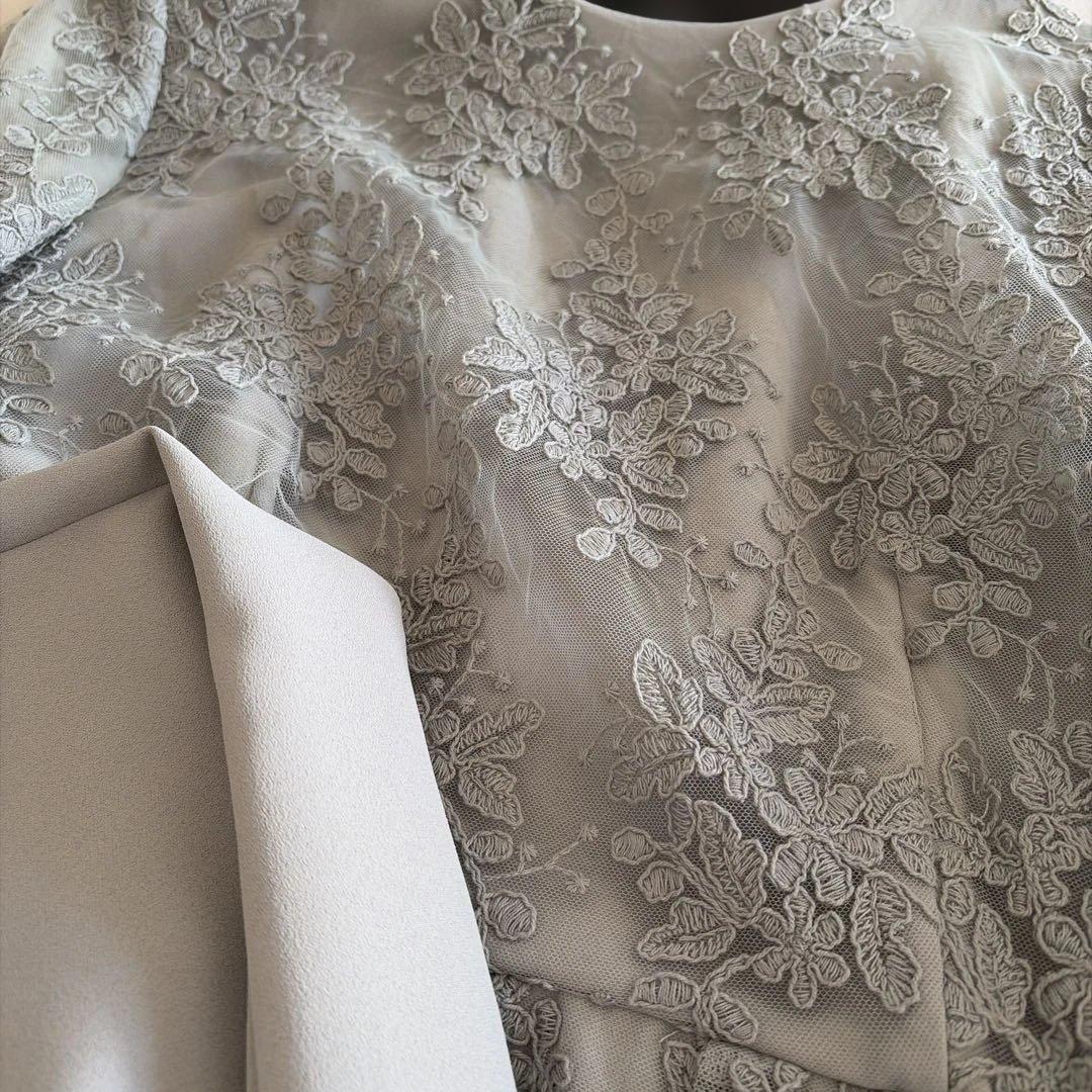 form forma マザードレス レース袖付きロングドレス　大きいサイズ