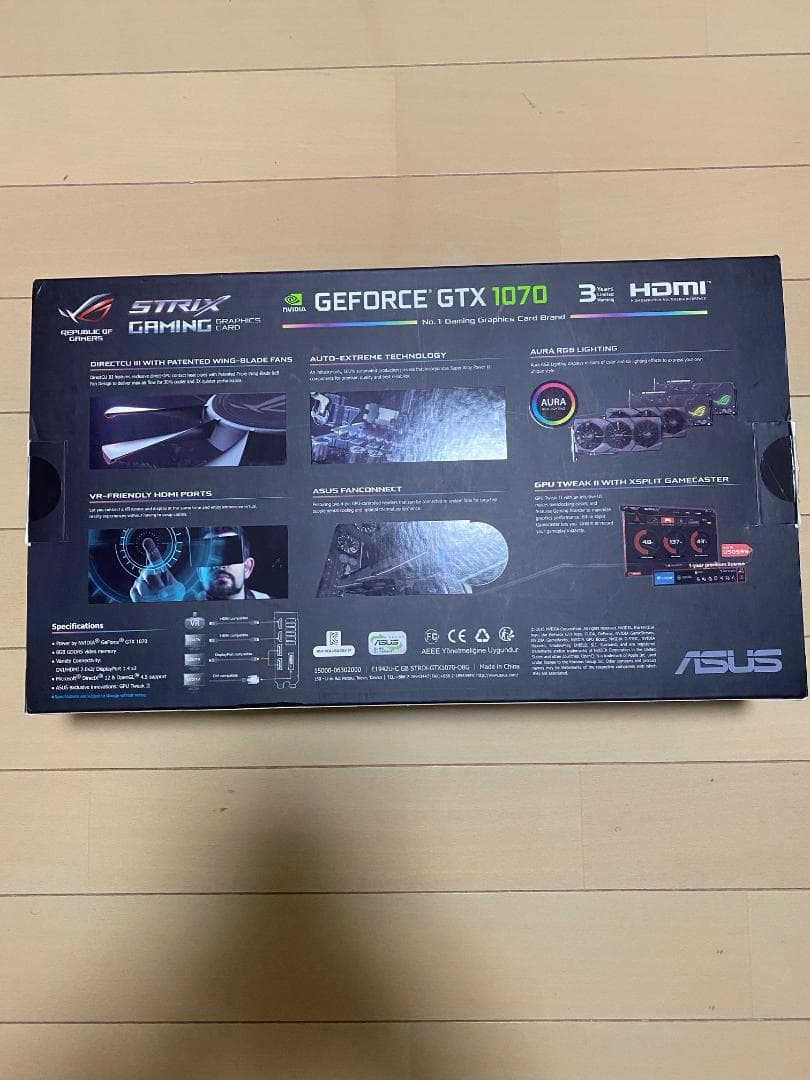 グラフィックボード・グラボ・ビデオカード ASUS STRIX Gaming GTX 1070 8GB OverClock