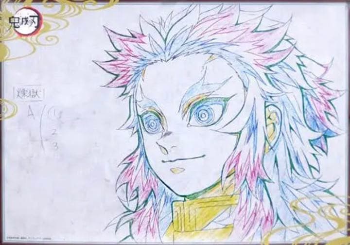 鬼滅の刃 uforteble B2原画ポスター 煉獄杏寿郎 現在入手不可❌