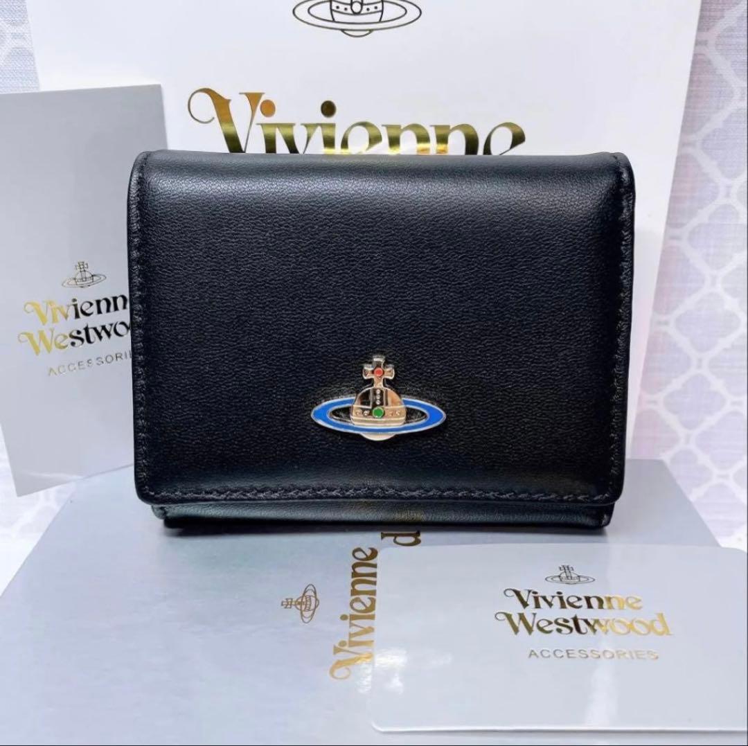 【ショッパー付】新品 ヴィヴィアン・ウエストウッド 三折財布