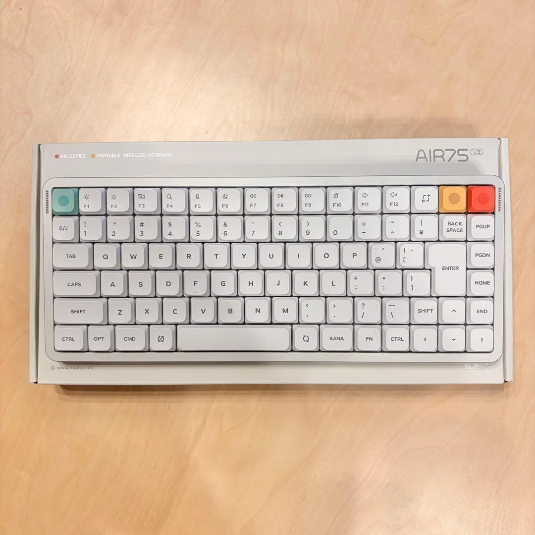 Nuphy JIS AIR75 V3 Red nano ホワイト キーボード