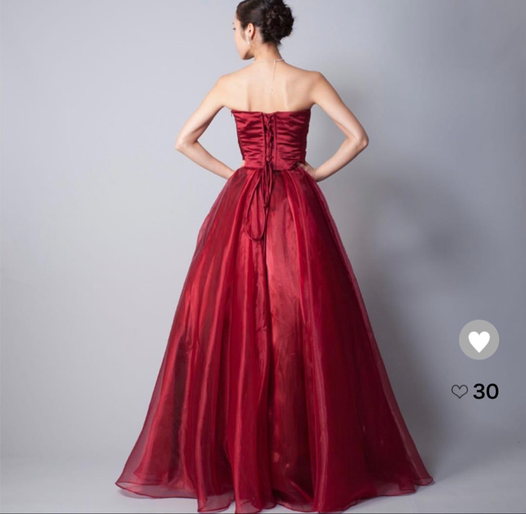 ドレスルームアミのドレス　ワインレッドドレス