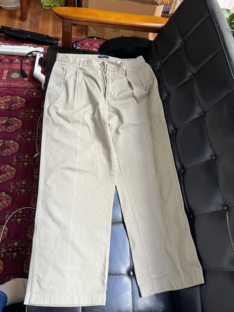 ラルフローレン　ralph lauren USA製 ポロチノ W33 ベージュ