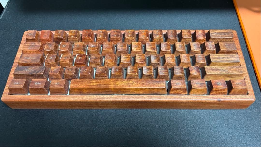 木製レトロ風wooting60he