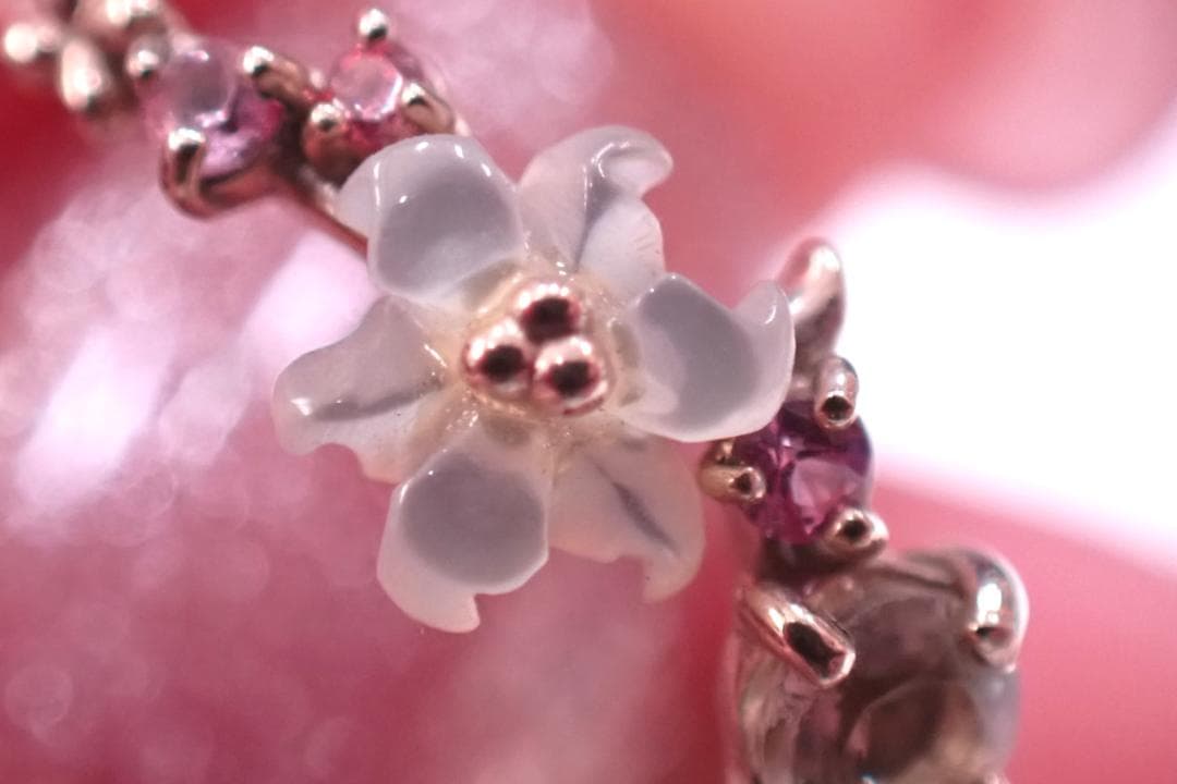 サマンサティアラ K10 フラワーリング 9号 レモンクォーツ ペリドット 指輪