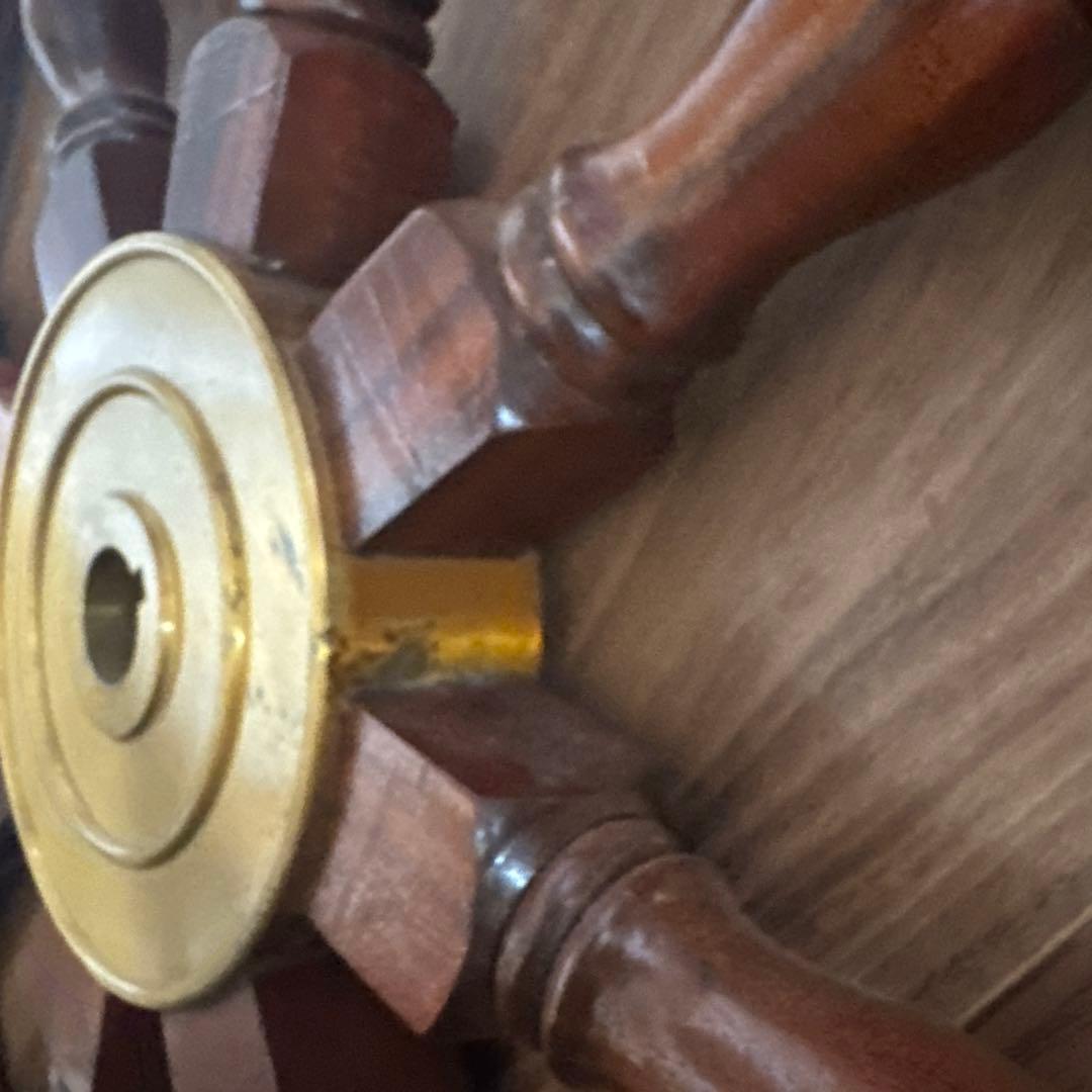 【在庫セール開催中！】木製 舵輪デザイン インテリア　（ 直径約92cm）