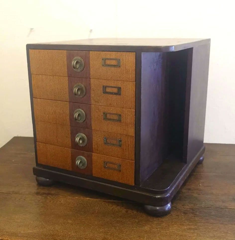 ビンテージ　レコードキャビネット 　引き出し　レトロ　アンティーク