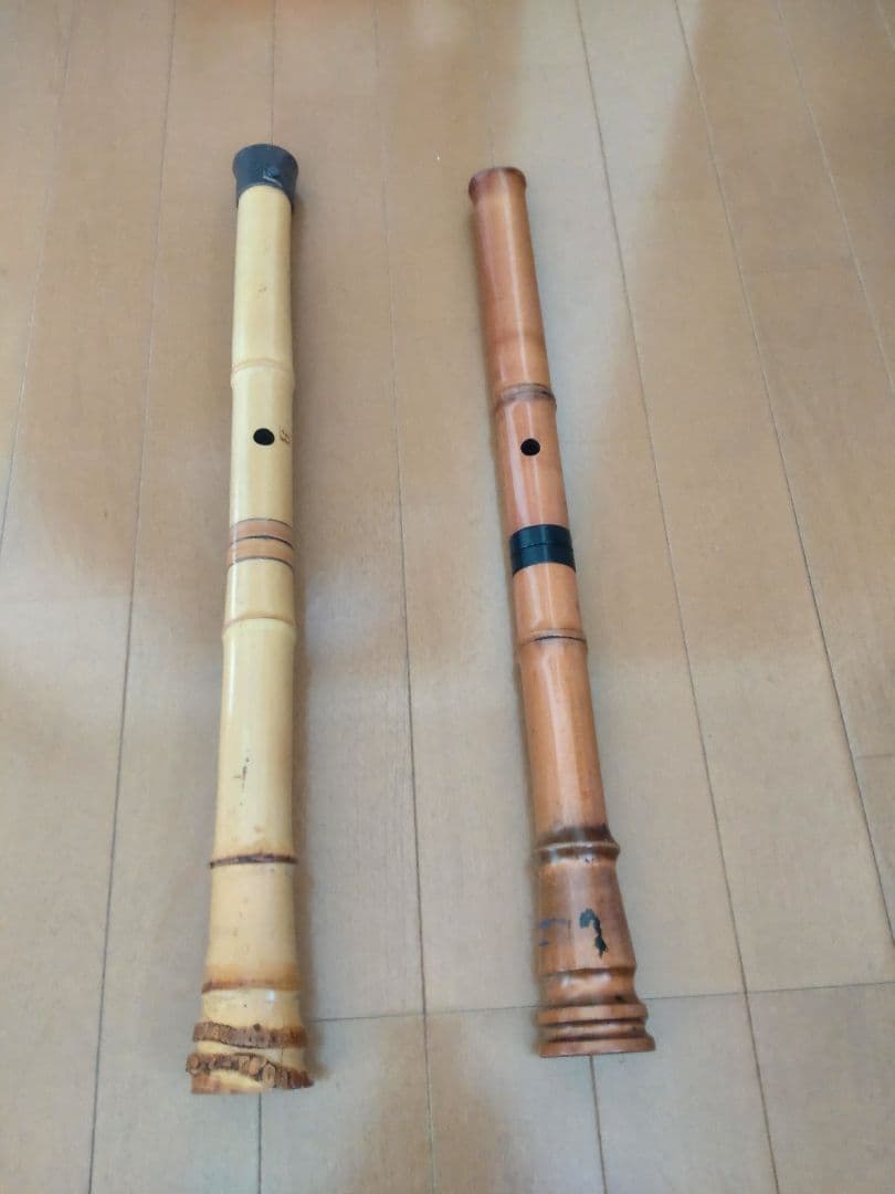 尺八本体 竹製 口栓付き