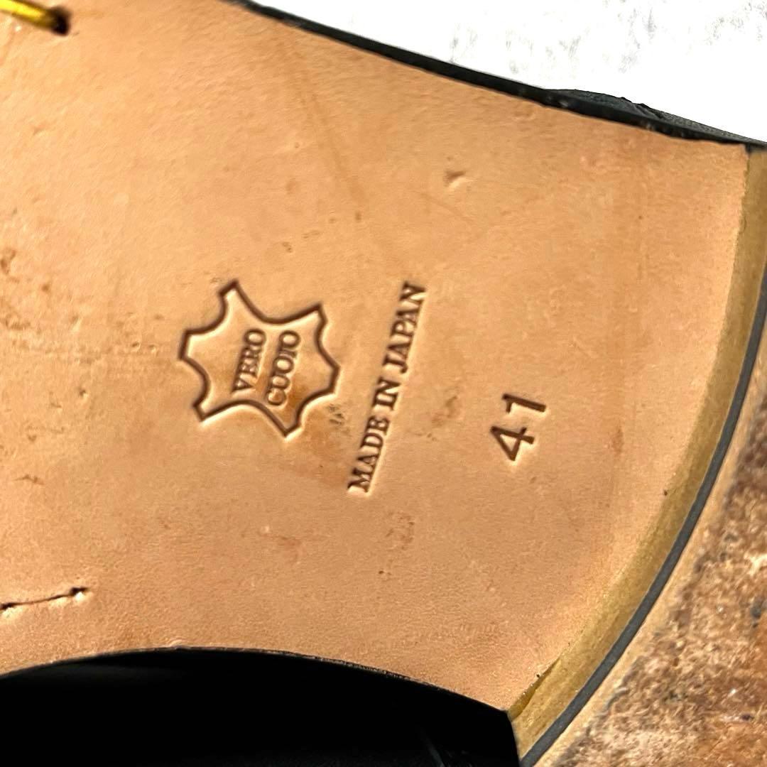 【パドローネ】ダービーシューズ プレーントゥ レザー♡ブラック 41