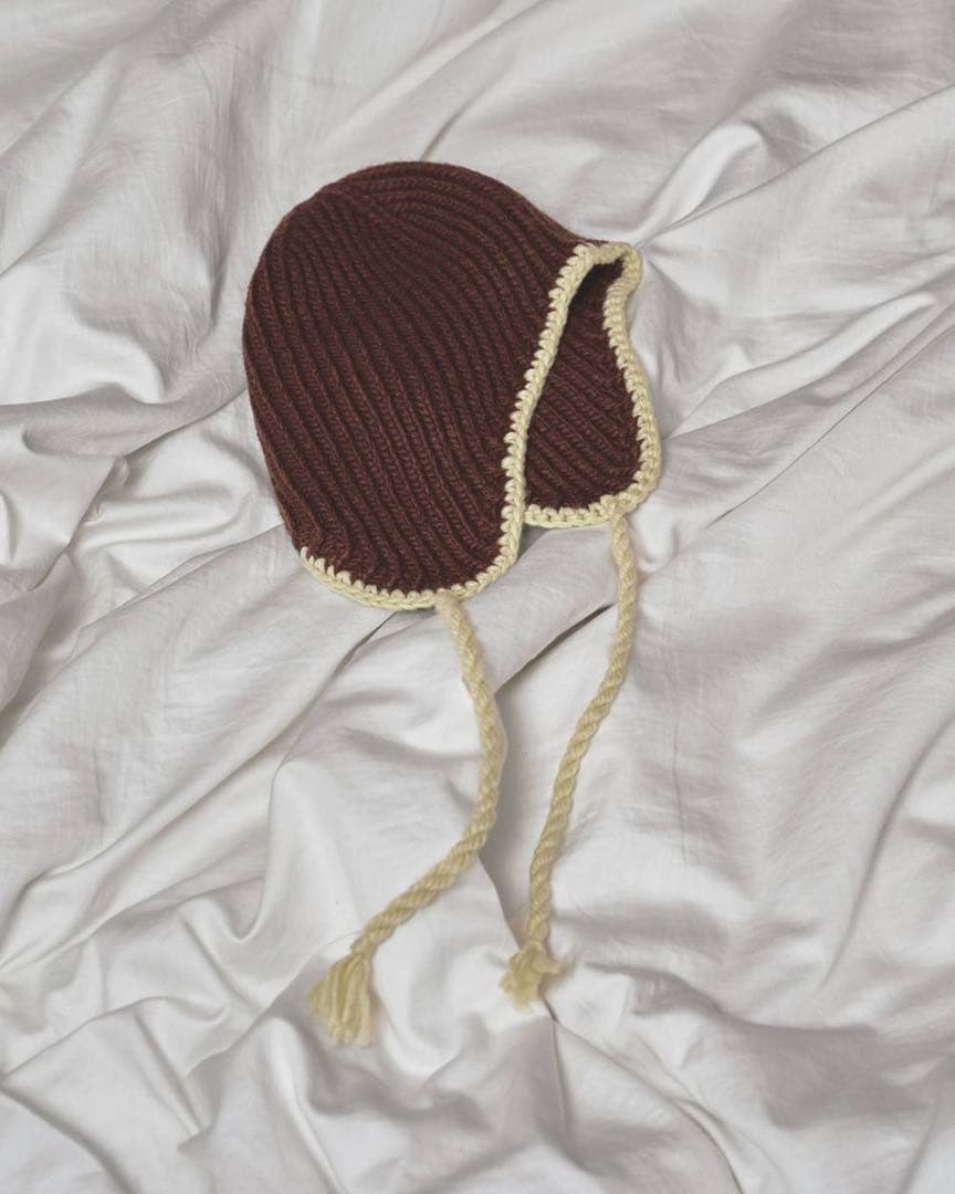 タグ付き todayful Ear Flap Knitcap